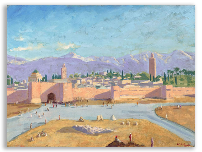The Tower of Katoubia Mosque by Winston Churchill - a gift to Winston Churchill