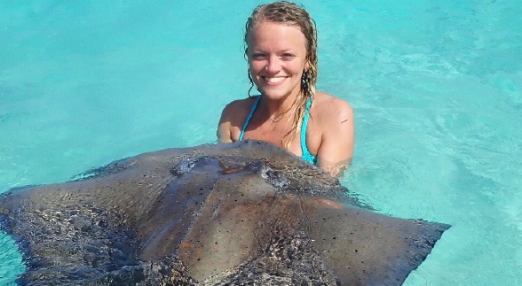 Madison Murphy loved learning about stingrays