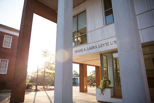 Front of Lewis Library