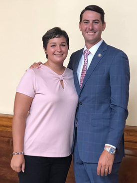 Lacee and Rep. Kelley in the governor's office
