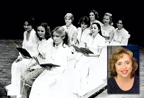 Carol Cain as a college student