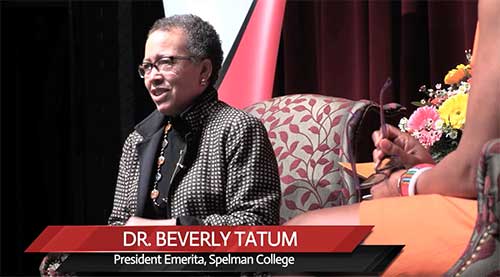 Dr. Beverly Tatum speaks with the college community about the state of race relations in education