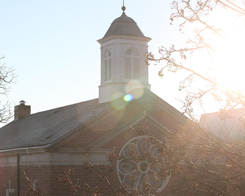 LaGrange College Chapel bathed in sunlight