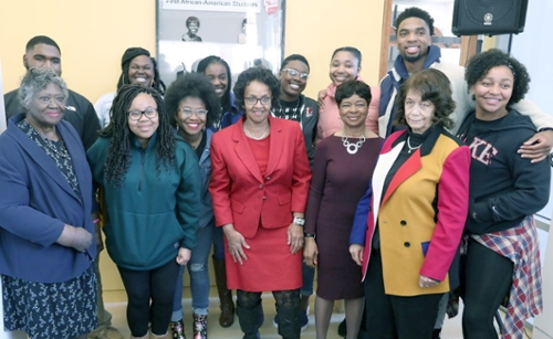 First African American LC students join members of Black Student Union and Black Male Initiative