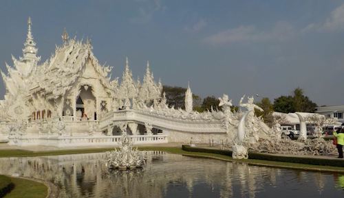 The White Temple in Bangkok.