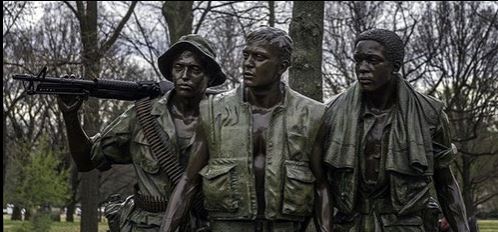 The Vietnam Memorial in Washington, DC