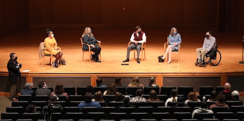Student leaders talk to community panel