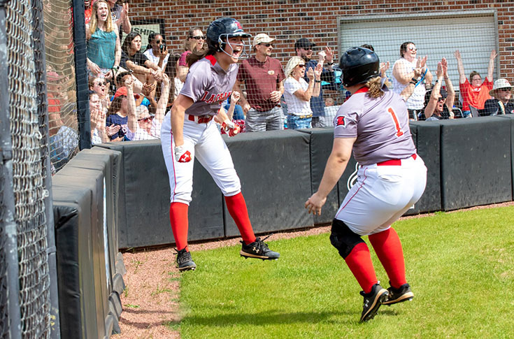 Softball celebration
