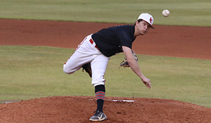 Panther pitcher on mound