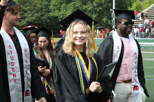 Student earns degree