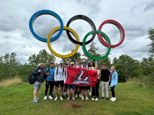 Students visit Olympic Park in London