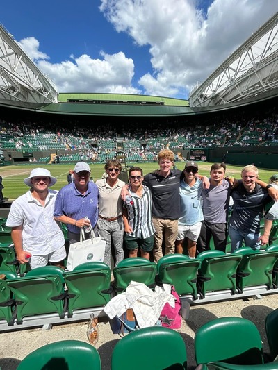 Students visit tennis venue