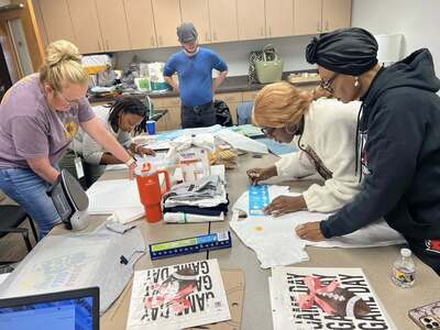 Students help at outreach event