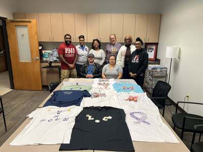 Students participate in service activity