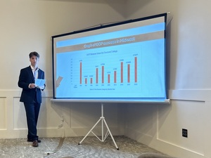 Senior presents at political science conference