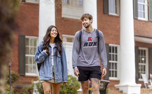 Students walking to class