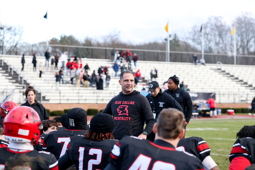 Team huddle after game
