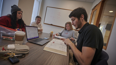 Senior leads tutoring session