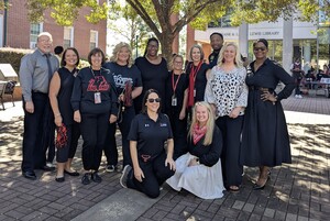Pep rally dress up day on campus