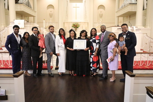 Religious leader posthumously receives degree
