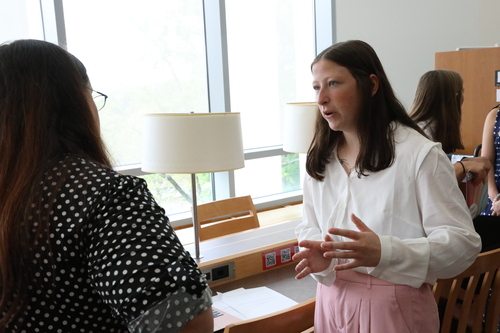 Student presents research project