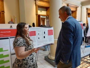 Student presents research at capitol