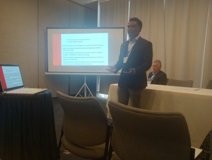 Junior presents at political conference