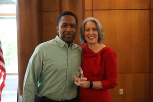 Technology employee receives president award