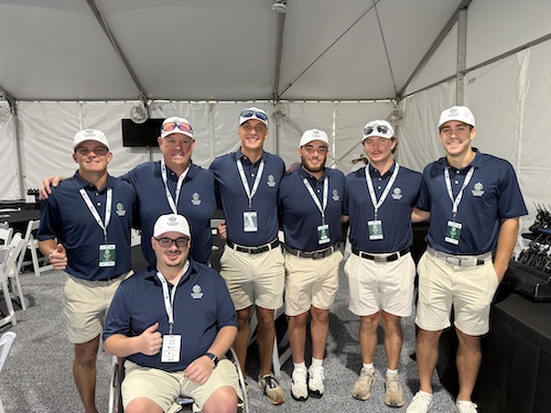 Sports Management Students and Dr. Clay Bolton at Biltmore Championship 2026 