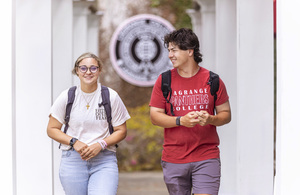 Students walking to class
