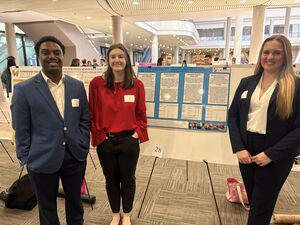 Political Science students presenting research