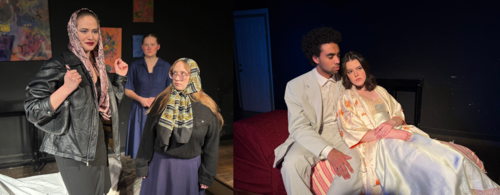 Students performing two one act plays