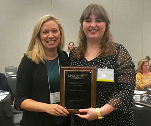 Student receives award