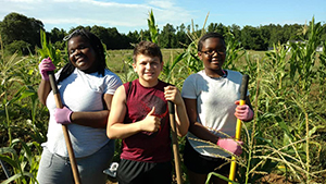 Service learning at Learn 2 Serve camp