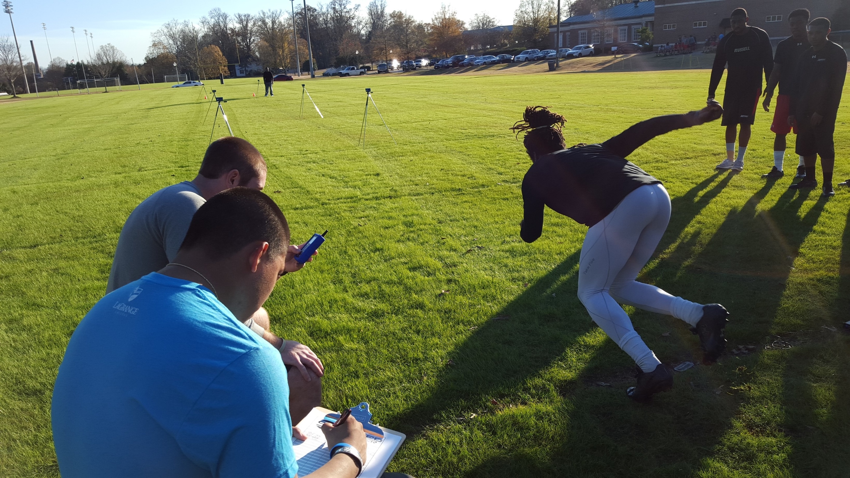Students work with college athletes to get hands on experience in Exercise Science