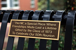 Bench plaque