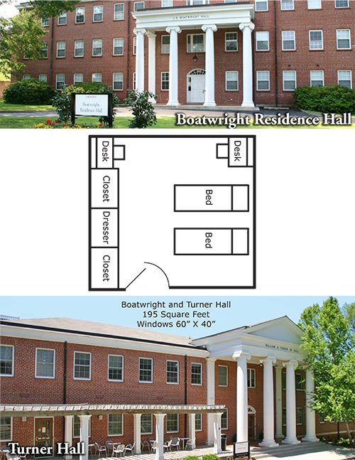 Turner Hall photo and room diagram