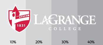 LaGrange College on a variety of grey backgrounds
