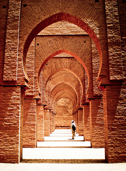 Moroccan mosque entrance