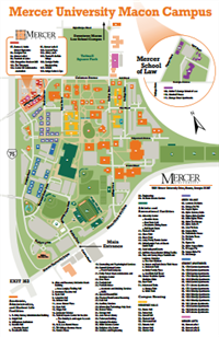 Time Zones Map Mercer University Macon Campus Map